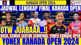 MENUJU JUARAAA.. JADWAL LENGKAP BABAK FINAL YONEX KANADA OPEN MALAM INI..