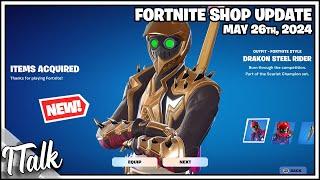 *NEW* DRAKON STEEL RIDER SKIN Fortnite Item Shop May 26th 2024 Fortnite Chapter 5