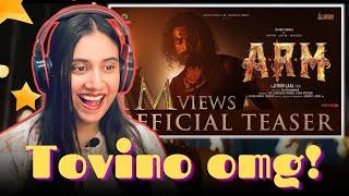 ARM Malayalam Teaser Reaction  Ajayante Randam Moshanam  Tovino Jithin Laal  Ashmita Reacts