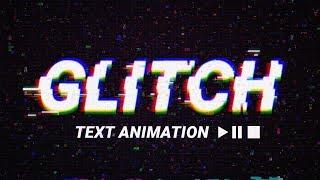 Glitch Text Animation Effect + PSD Template  Photoshop Tutorial