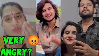 Priya Gupta Very Angry in live? misunderstanding with Deepak soniya vlogs? Israr ladnun