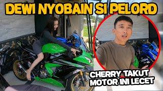 DEWI NYOBAIN MOTOR AKANG MV KONDISI NYA BEGINI SELAMA DI RUMAH CHERRY‼️ JADI PENGEN