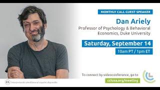 Dan Ariely  September 2024 Monthly Speaker  Citizens Climate Lobby