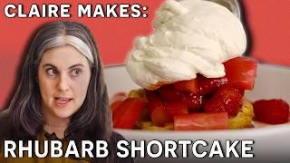 Claire Makes Rhubarb & Raspberry Shortcake  Dessert Person