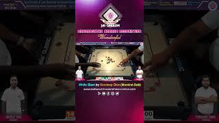 #shorts Carrom   Wonderful White Slam By Sandeep Dive Mumbai-Sub  SF-1