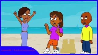 Dora and Little Bill Bullys Caillou At BeachGroundedCaillou Gets Ungrounded