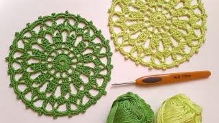 ОЧЕНЬ ПРОСТО Ажурный  МОТИВ Салфетка вязание крючком Easy Crochet motifs for beginners