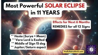 Most Powerful Solar Eclipse REMEDIES for all 12 signs