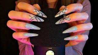 ASMR Mic Scratching with Cover  DEEP BRAIN SCRATCHING with Long & Natural Nails  No Talking