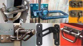 gate latch ideas and gate lock ideas  Metal door latch design ideas