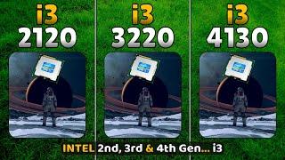 intel Core i3 2120 vs i3 3220 vs i3 4130  2nd 3rd & 4th Gen Intel Processors  10 Games in 2023