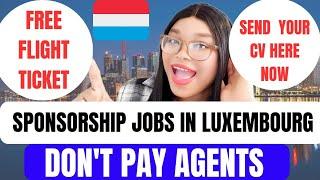 Luxembourg Free Visa Sponsorship Jobs Visa Sponsorship Jobs In Luxembourg  You Dont Need IELTS