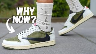 Travis Scott x Jordan 1 Low Reverse Olive Review