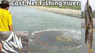 fishing net river  river fish catching net  kurram river