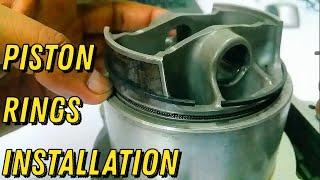 Installing Piston Rings Without Piston Ring Compressor Tool..