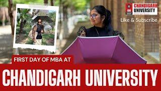 1 day of MBA at #chandigarhuniversity     Orientation