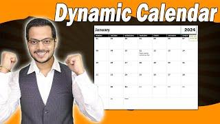 Dynamic Calendar in excel  We have two simple options to create dynamic calendar