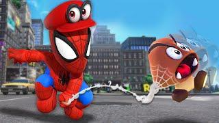 Playing as SPIDERMAN in Super Mario Mario Odyssey Mods