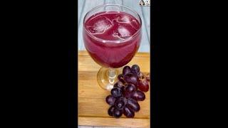Cool Healthy Drink for All Ages  Red Grape Juice  Grape Cooler  Grape Mocktail