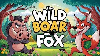 The Wild Boar and the Fox English Story for kids.