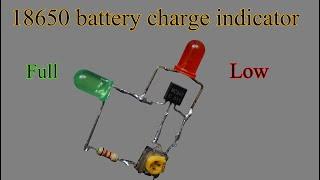 How to make 18650 battery charge indicator diy project
