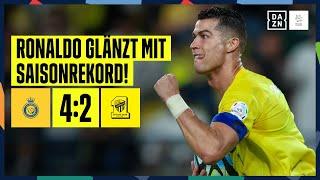 Doppelpack Überragender Ronaldo mit Saisonrekord Al-Nassr - Al-Ittihad  Saudi Pro League  DAZN