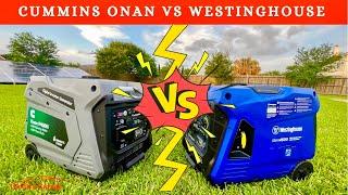 Westinghouse igen4500 VS Onan Cummins P4500I Full Test. Generator Review