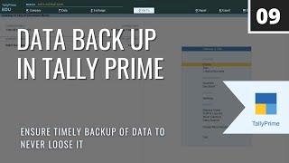 Data Back-Up in Tally Prime  Save your critical data  Tally Prime Feature