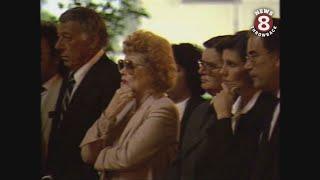 Funeral for television legend Desi Arnaz in 1986 Lucille Ball remembers her former husband