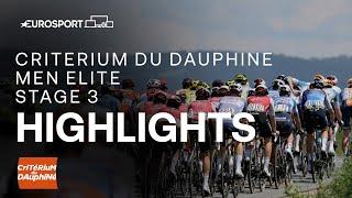  Critérium du Dauphiné 2024 Stage 3 Race Highlights  Eurosport Cycling