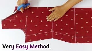 KurtiSuit Cutting And Stitching Step by Step  Very easy boat neck kurti Cutting And Stitching