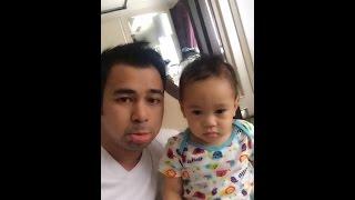 Rafathar nonton Elmo ditemenin Papa - BalalaLive Raffi Ahmad 080916