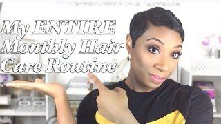 My Hair Care Routine 2016  Short Relaxed Hair