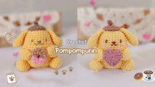 Crochet Pompompurin Sanrio character P2 #crochet #amigurumi #diy #sanrio