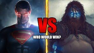 Superman VS Thor - Who Will Win?  DCEU vs God of War