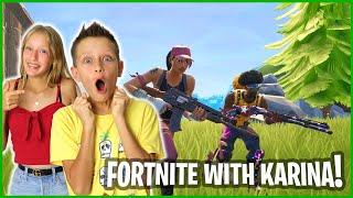 PLAYING FORTNITE WITH KARINA IN SEASON X