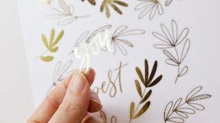 How to Make Print & Cut Hot Foil Stickers with the Heidi Swapp Minc + Silhouette Cameo  Portrait