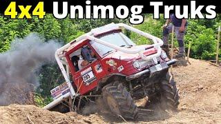 4x4 Unimog Trucks in Extreme Off-Road Actions Tricks Hillclimb & More Europa Truck Trial