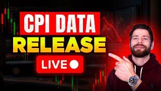 CPI INFLATION DATA 830AM  MASSIVE STOCK MARKET DIP?  LIVE TRADING