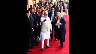 PM Modi Greet Georgia meloni at delhi  #ytshort #shorts #g20 #pmmodi #viral