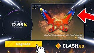 AN INSANE 12% WIN ON CLASH - UPGRADE TO A KNIFE?