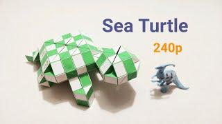 Magic Ruler or Rubiks Transformable Snake 240 Pieces - Sea Turtle