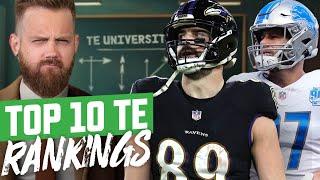 Top 10 TE Rankings + Hit Rates Danger Zone  Fantasy Football 2024 - Ep. 1611