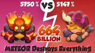 METEOR is The BEST in the Game? 664 Billion PVP Rush Royale