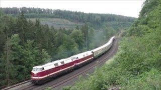 Doppel V180 118 am Interzonenzug nach Hof