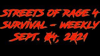 Streets of Rage 4 - Survival Weekly Challenge - September 09 2021