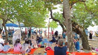 Situasi wisata pantai pangandaran hari ini  Live kibo pangandaran hari ini