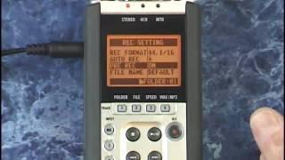 Zoom H4n Tutorial Review recording formats and pre record trigger