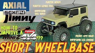 Axial SCX24 Suzuki Jimny SWB Build - RampCrab LCG chassis Kyosho Mini-Z Jimny body & Furitek Venom