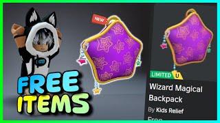 New FREE LIMITED UGC items  How to get FREE UGC LIMITED ITEMS Wizard Magical Backpack on ROBLOX